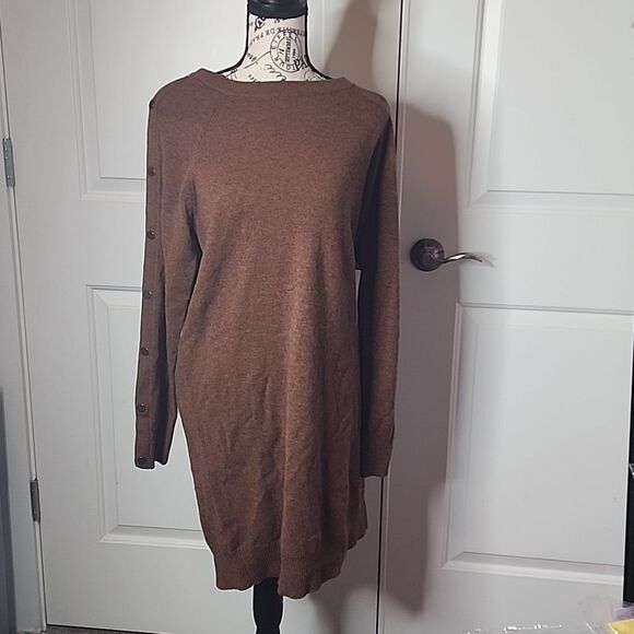 NWT n:Philanthropy Brown Zorian Oversized Sweater Dress Small - Picture 1 of 8